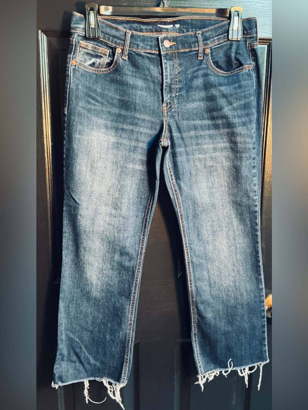 Women’s Blue Denim Jeans - Classic Slightly Flare, Cropped Fit